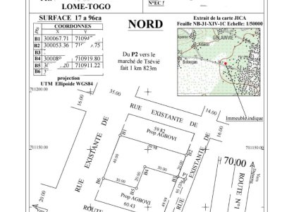 TERRAINS  A VENDRE EN PLEINE VILLE DE TSEVIE